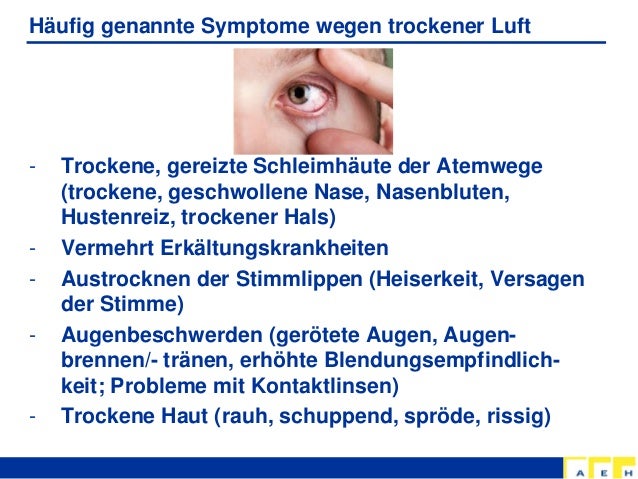 Trockene Schleimhäute Nase Trockene Schleimhäute Nase